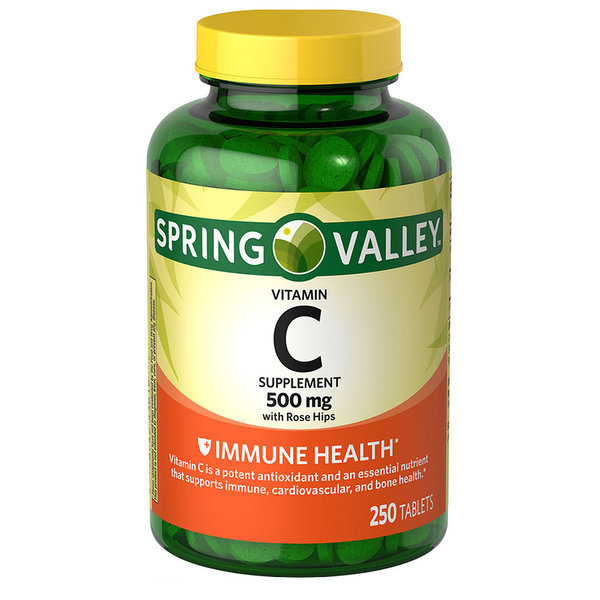 스프링밸리 Spring Valley <b>스프링밸리 비타민 C</b> 500mg 250정 2통