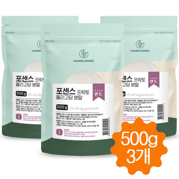 참좋은데이 <b>프락토올리고당</b> 분말 프리바이오틱스 유산균 먹이 500g/3개