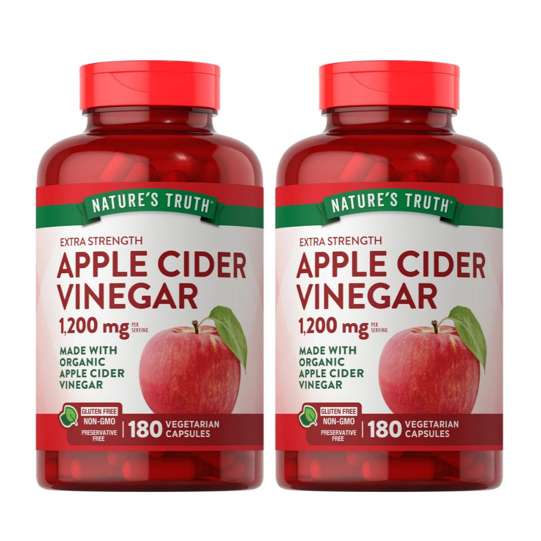 미국 코스트코 <b>네이처스 트루</b> 사과식초 1200mg 180 캡슐  90회분  2개