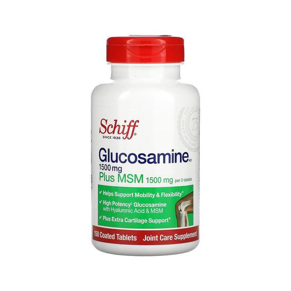 <b>쉬프</b> <b>Schiff</b> <b>쉬프</b> 글루코사민 <b>엠에스엠</b> MSM 식이유황 500mg 150정