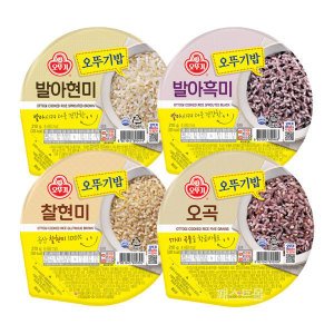 오뚜기 오뚜기밥 발아현미 9개+발아흑미 9개 외 2종 골라담기 (총18개)