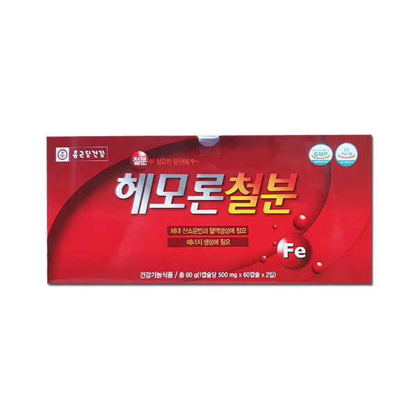 종근당건강 종근당건강 헤모론철분120캡슐 1개