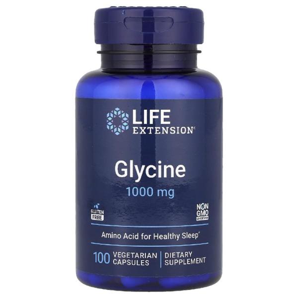 Life Extension 라이프익스텐션 글라이신 글리신 1000mg 베지캡슐 100정