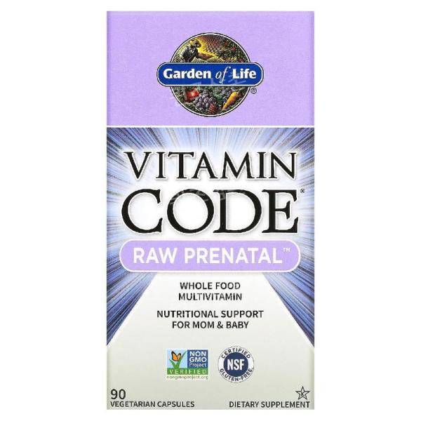 가든오브라이프 가든오브라이프 비타민 코드 무가공 <b>프리네이탈</b> <b>RAW</b> Prenatal 90베지캡슐