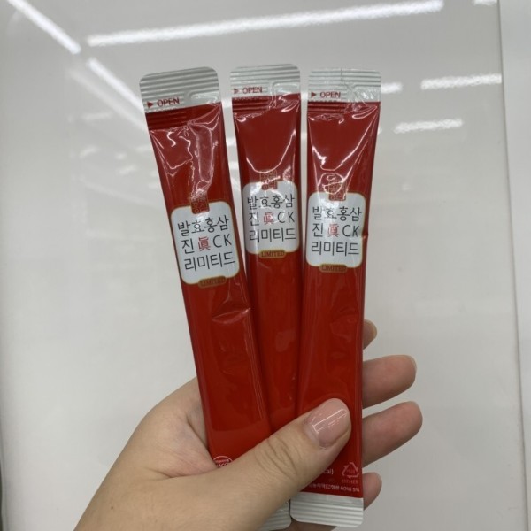 <b>초월홍삼 발효홍삼진</b> <b>스틱</b> 15ml 10포 1박스 <b>CK</b>리미티드