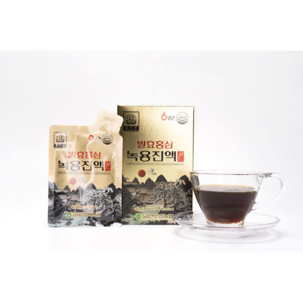 삼지원 삼지원 발효홍삼 녹용진액 골드 6년근홍삼 녹용농축액 <b>백제금산인삼농협</b> 50ml 40포