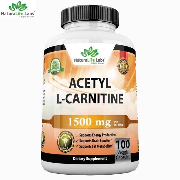 Naturalfe labs Acetyl <b>L</b> <b>카르니틴 1500mg</b> 100베지캡슐