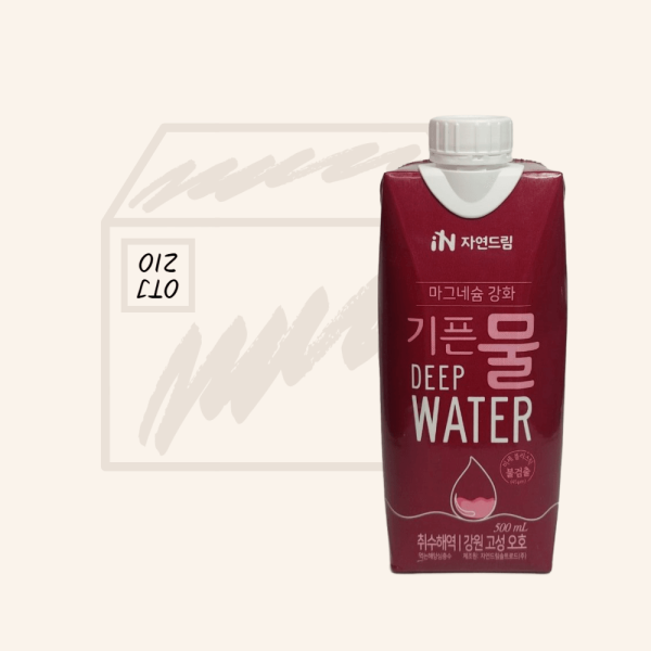 <b>자연드림</b> <b>자연드림</b> 종이팩 해양심층수 마그네슘강화 기픈물 500ml 15개