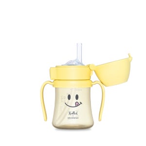 [그로미미X노티드] PPSU 스마일 200ml 빨대컵 (레몬슈가)