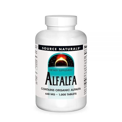 Source naturals Naturals Alfalfa 10 그레인 식이 보충제 - 1000정