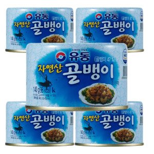 유동 유동 자연산 골뱅이 140g X 5개