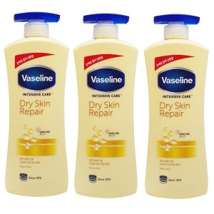 바세린 인텐시브 케어 드라이 스킨 리페어 바디로션  600ml  3개
