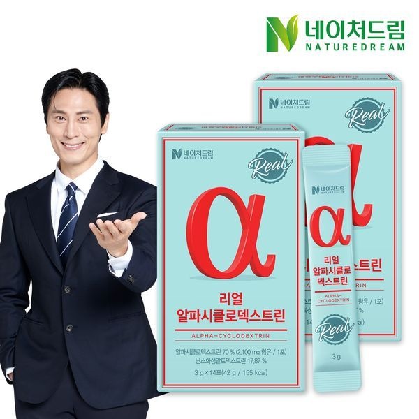 네이처드림 [하프클럽/네이처드림]네이처드림 리얼 알파시클로덱스트린 3g 14포 2박스 / 알파CD 제로파우더