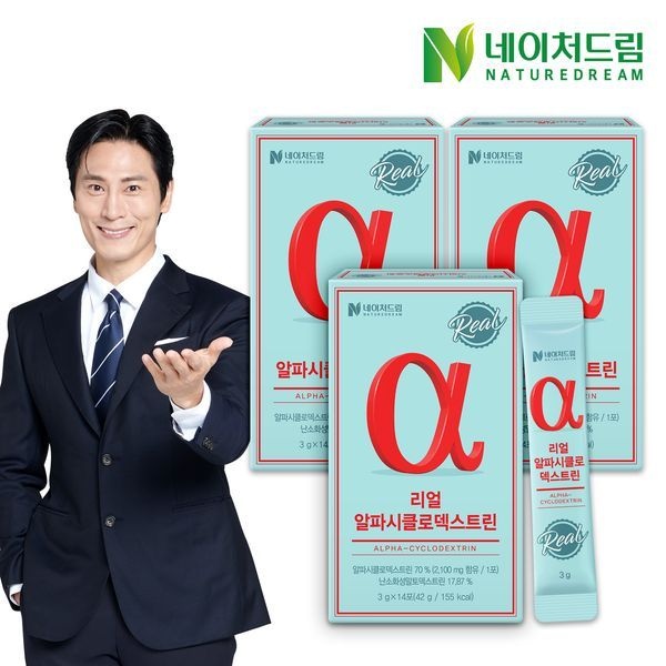 네이처드림 [하프클럽/네이처드림]네이처드림 리얼 알파시클로덱스트린 3g 14포 3박스 / 알파CD 제로파우더