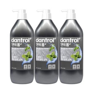 댄트롤 딥 클린 박하 솔트 샴푸 820ml 3개팩
