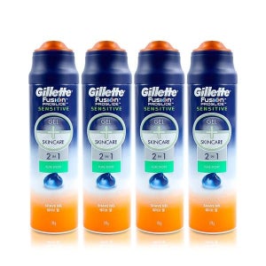 질레트 퓨전 프로글라이드 쉐이빙젤 170g 4개