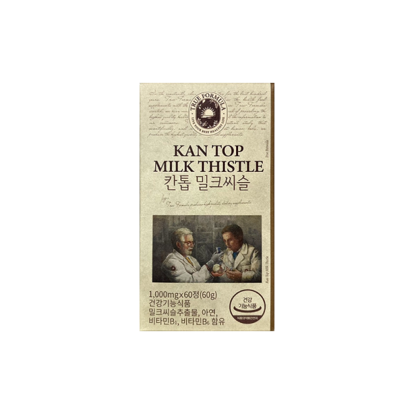 트루포뮬러 트루포뮬러 <b>칸톱 밀크씨슬</b> 1000mg X 60정 1박스 실리마린 간 건강 영양제