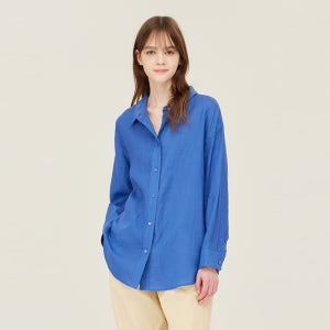 [베네통]2025 SUMMER 바인 린넨 블라우스 BABLF8511BL