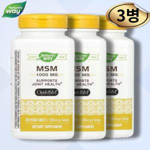 네이쳐스웨이 <b>MSM</b> 식이유황 1000mg 200정 3병 메틸설포닌