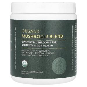 Global Healing  <b>버섯 혼합물</b> 아가리쿠스 차가버섯 동충하초 영지버섯 270g(9.5oz)