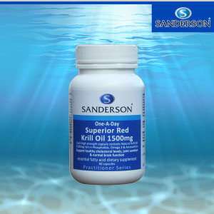 샌더슨 샌더슨 <b>슈페리어 레드 크릴 오일 1500mg</b> 60캡슐