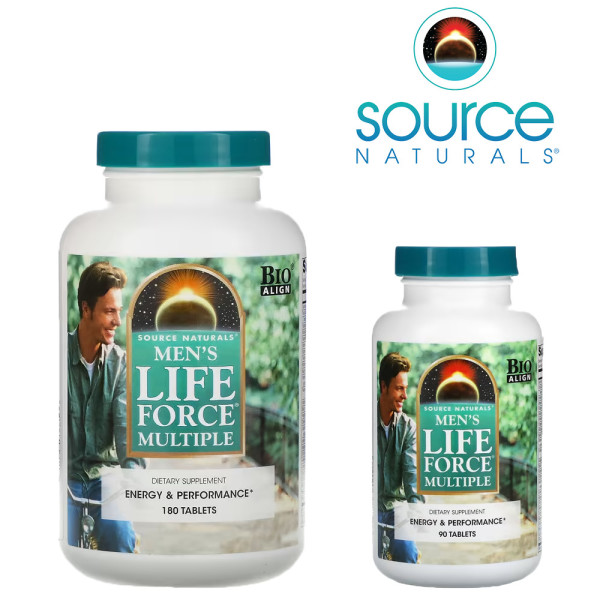 소스내추럴스 <b>맨즈 라이프포스 멀티플</b> 소스내추럴스 90정 미국정품 빠른배송
