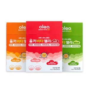 올레아 올키 비타젤리 열대과일맛+사과맛+청포도맛 (총 3박스/45일분)