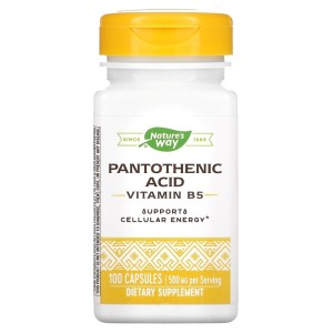네이처스웨이 판토텐산 비타민B5 500mg 100캡슐 칼슘 함유