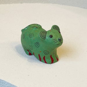 12지 쥐 연두 , 장미경작가, 꼭두도예 장미경