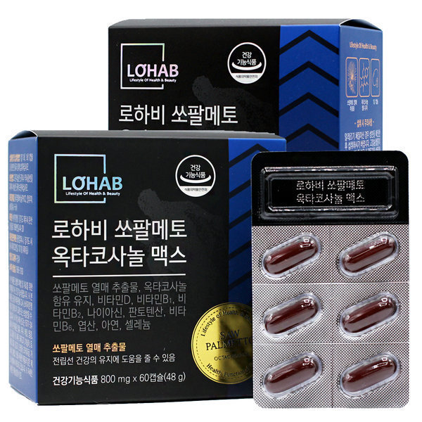 <b>로하비</b> 프리미엄 <b>쏘팔메토</b> 4개월 전립선 건강 지구력