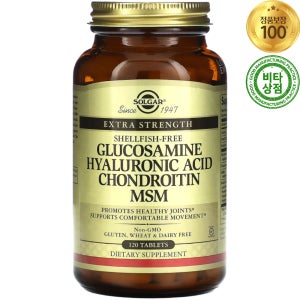 솔가 글루코사민 히알루론산 콘드로이친 MSM 120정 Glucosamine Hyaluronic Acid Chondroitin