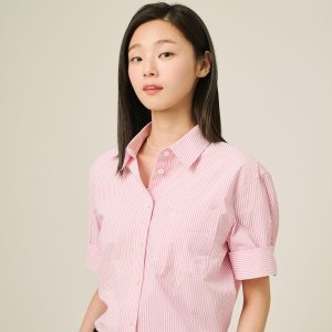 [롯데백화점] 빈폴 레이디스 시어서커 스트라이프 셔츠 - 라이트핑크 (BF5464C04Y) LE1219306555