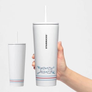 스타벅스 스테인레스 텀블러 콜드컵 마린보더 473ml