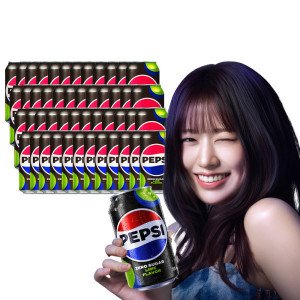 롯데칠성 펩시제로 라임 355ml 48캔 /제로음료/펩시