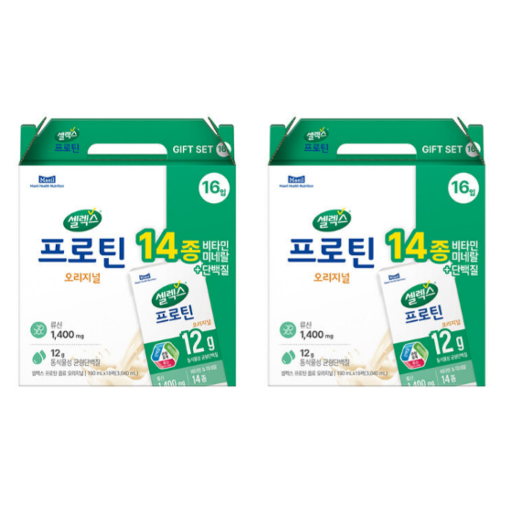 매일헬스뉴트리션 <b>셀렉스</b> 프로틴 오리지널  190ml