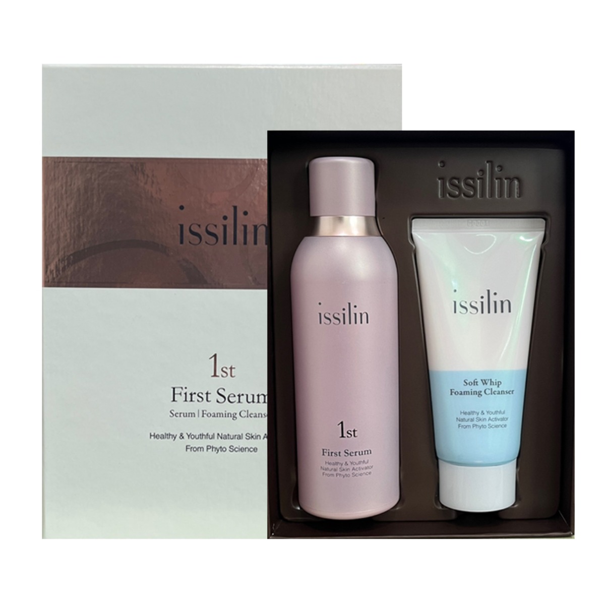 풀무원로하스 이씰린 퍼스트 세럼 기프트 세트 (구성:세럼 100ml + 클렌저 70ml ) +사은품 병원용 재생크림 50ml증정  1개
