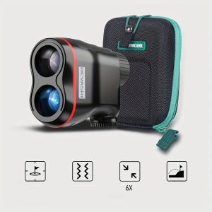 REVASRI HD 골프 거리계 - 1000야드, 슬로프 보상, 깃대 잠금 및 진동 경고, 대형 , 이중 미터/야드 디스플레이, 골퍼에게 이상적, REVASRI