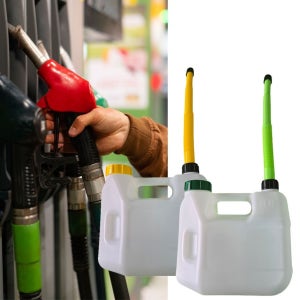 기름통(등유통 유류통) 5L 2통(휘발유/경유) 차량휴대용 캠핑용 긴급출동용 등 기름주유통