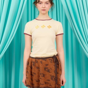 헤레틱 Crescendo Ringer T-Shirt / Butter