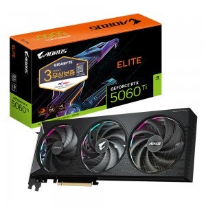 GIGABYTE AORUS 지포스 RTX 5060 Ti ELITE D7 16GB 피씨디렉트