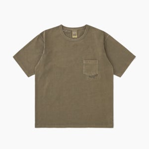 카키스 O.D Repaired Tee Bark