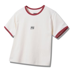 [지프] WOMEN WAVY 링거 반팔티 (JQ5TSF141IV) JQ5TSF141IV