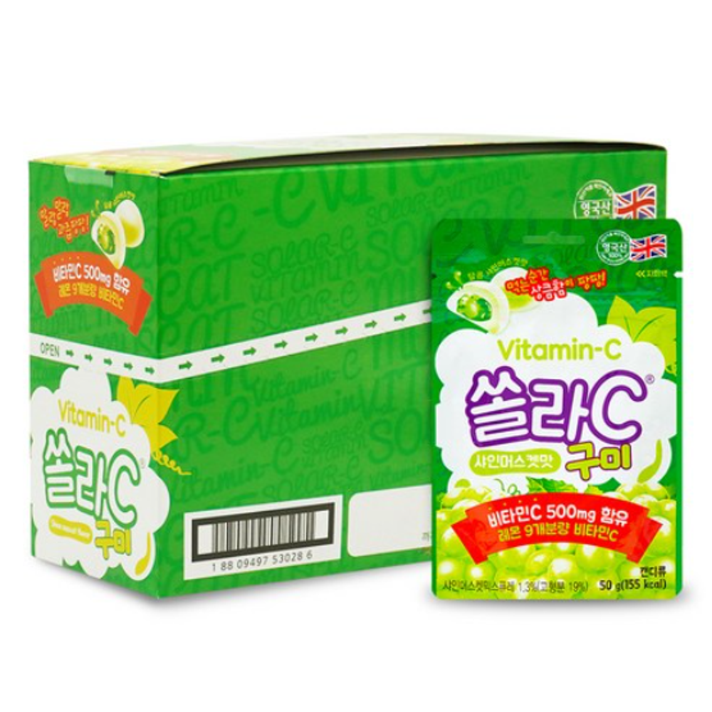 <b>고려은단</b> 쏠라C구미 샤인머스캣맛  50g  16개