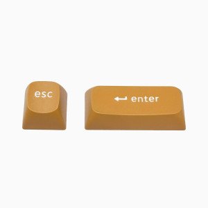 키크론 키크론 OSA 더블샷 PBT 키보드 교체용 커스텀 포인트 키캡 2pcs Wood 우드 컬러 / ESC ENTER