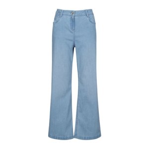 여성 아이스 와이드 데님 팬츠(X2PTW6724BL)