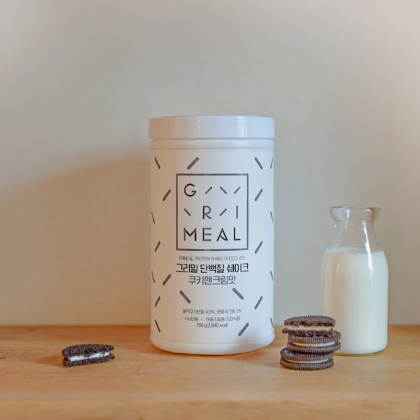 <b>그리밀 단백질</b>쉐이크 다이어트 식사대용 쿠키앤크림맛 750g / 2개 이상 구매시 10% 추가할인