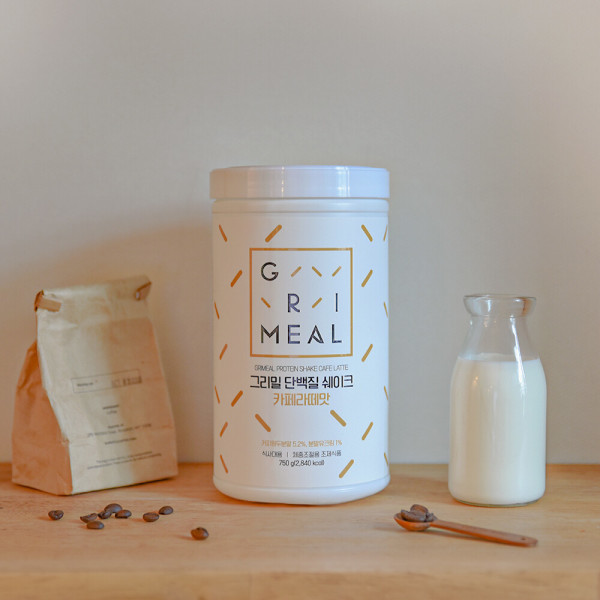 그리밀 단백질쉐이크 다이어트 식사대용 카페라떼맛 750g / 2개 이상 구매시 10% 추가할인