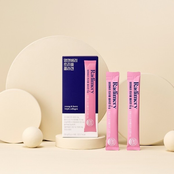 <b>라디메리</b> <b>라디메리</b> 영앤베리 트리플 <b>콜라겐</b>(15gx14포) 저분자 <b>피쉬콜라겐</b>