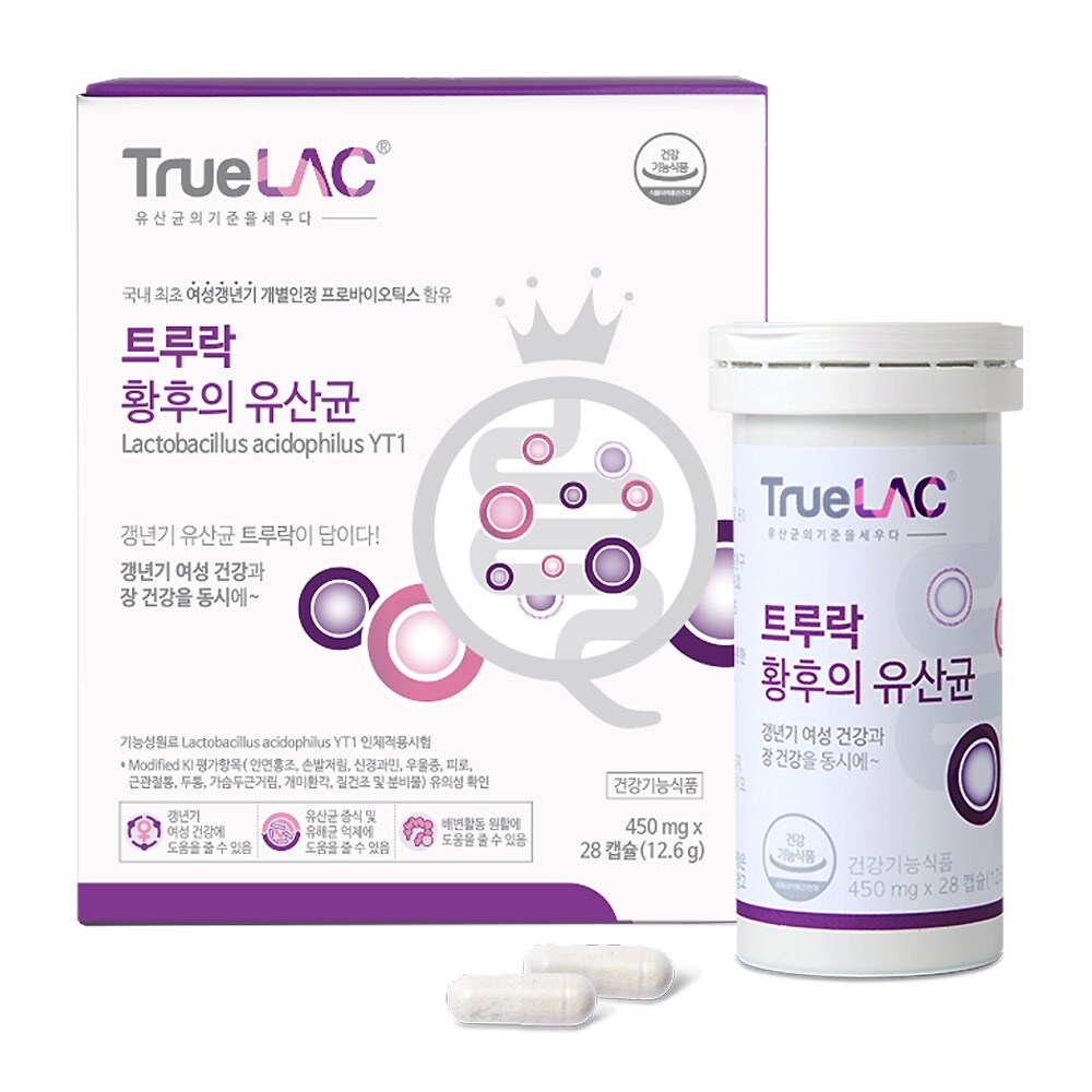 <b>휴럼</b> 트루락 황후의 유산균 4주분 여성 <b>갱년기</b> YT1  28정  1박스