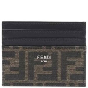 펜디 FF Squared 레더 카드 홀더 스퀘어 7M0164 ALWK F0L3T /1
